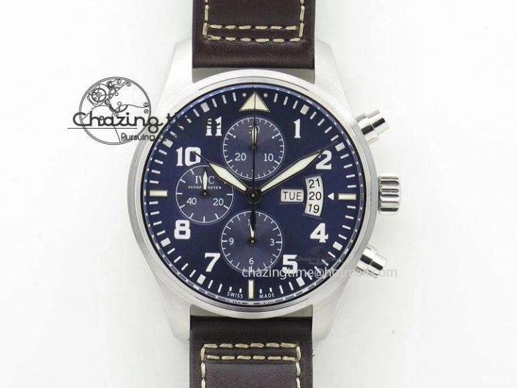 MIROTIME 0415 WaterResistant Da Vinci IW356601 SS MKF 1:1 Best Edition White Dial On Black Leather Strap A 7232